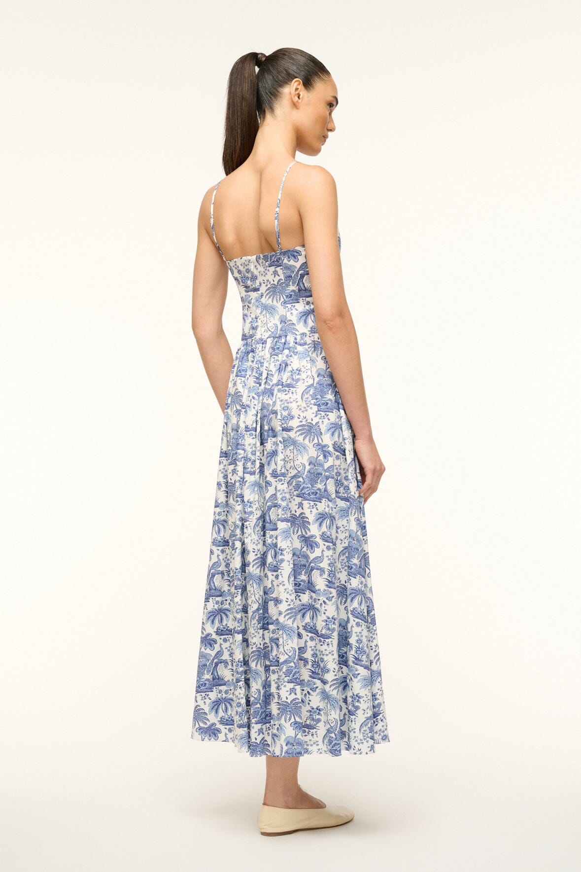 DENA DRESS | BLUE TOILE - Image 3