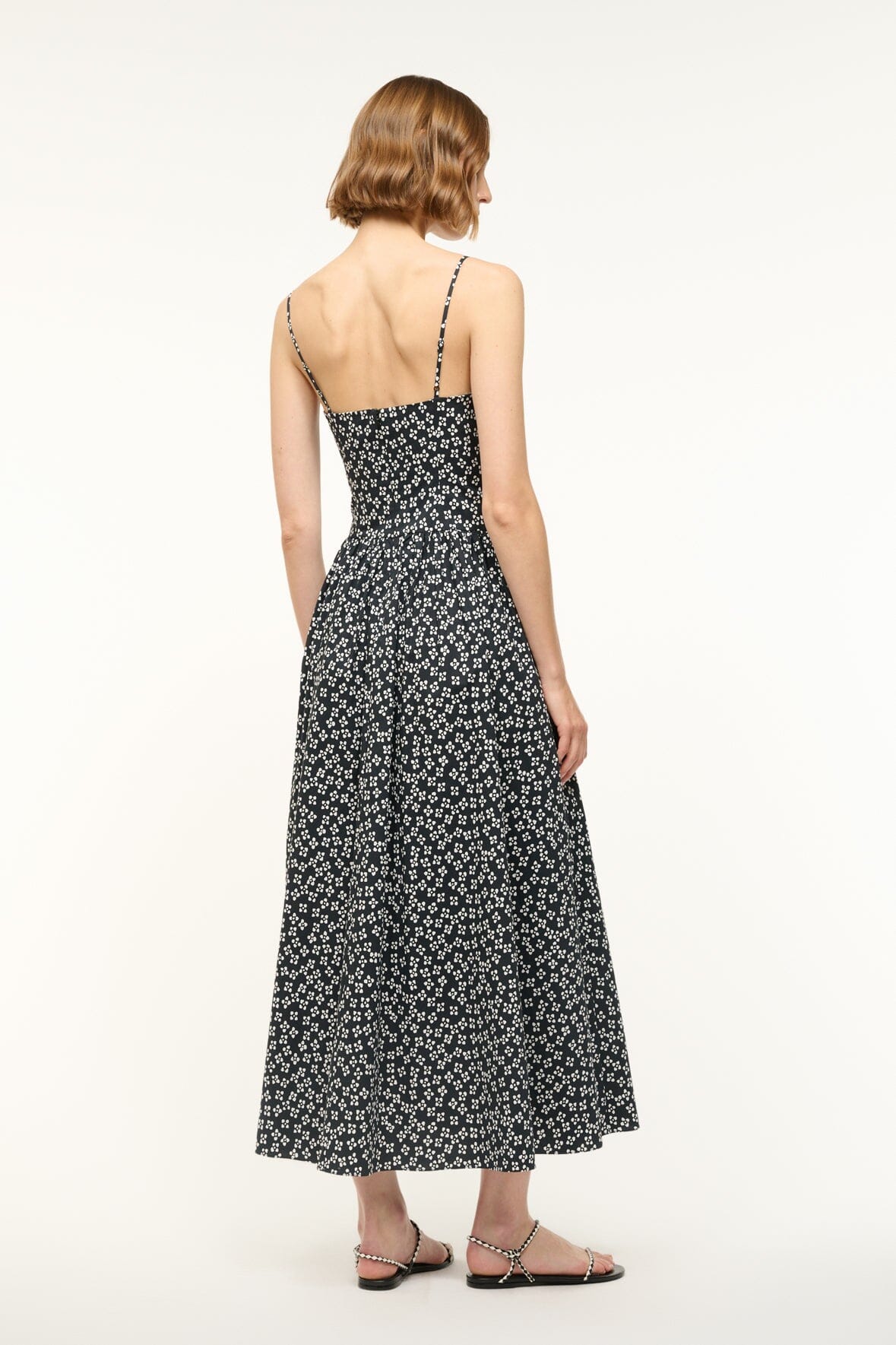 DENA DRESS | BLACK WOODBLOCK FLORAL - Image 4