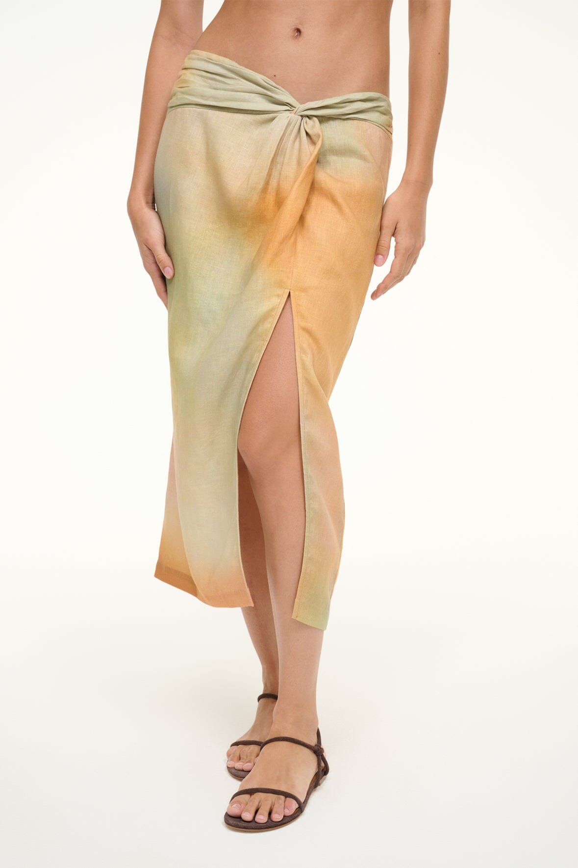 PORTO LINEN SKIRT | PASTEL CLOUDS - Image 2