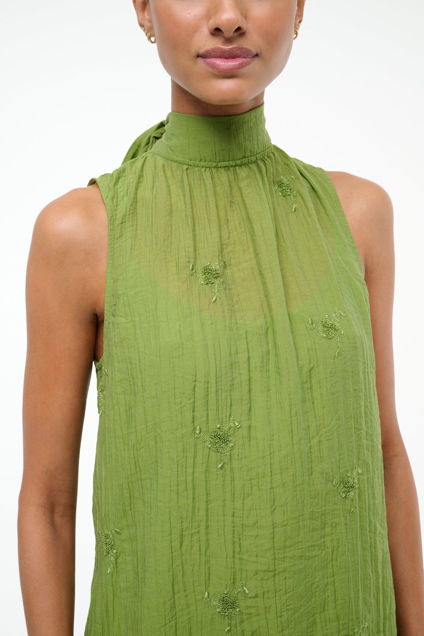 ADDY MINI DRESS | GARDEN GREEN - Image 5