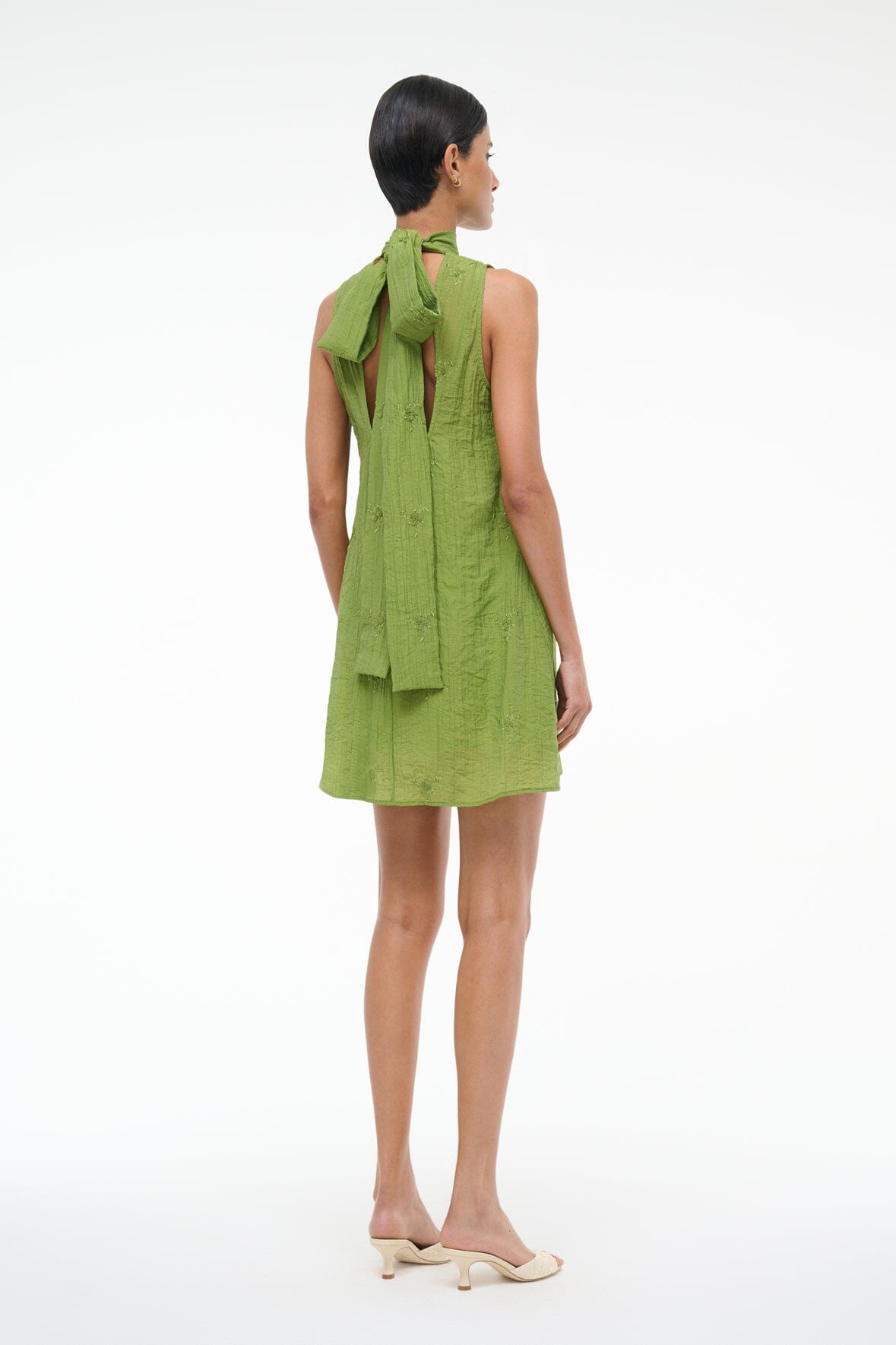 ADDY MINI DRESS | GARDEN GREEN - Image 2