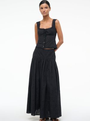 LOU TOP | BLACK EYELET
