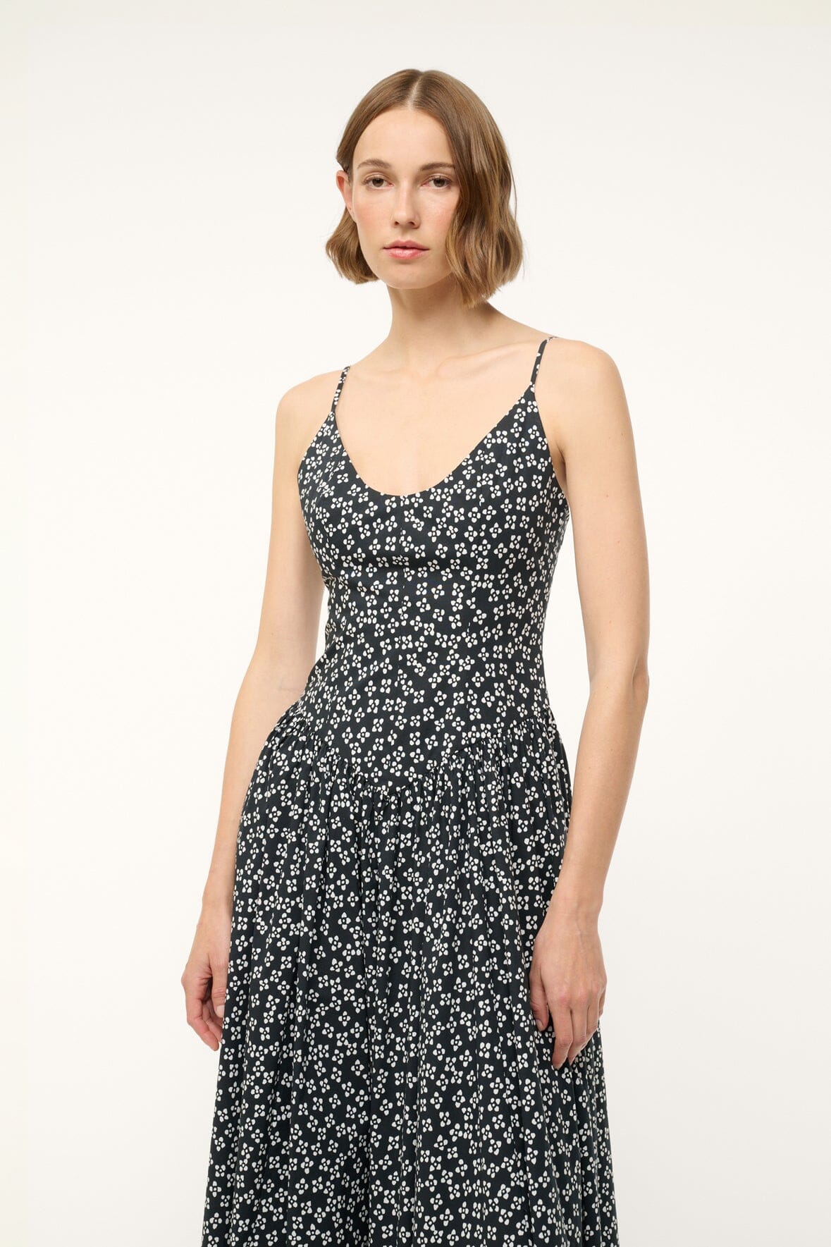 DENA DRESS | BLACK WOODBLOCK FLORAL - Image 2