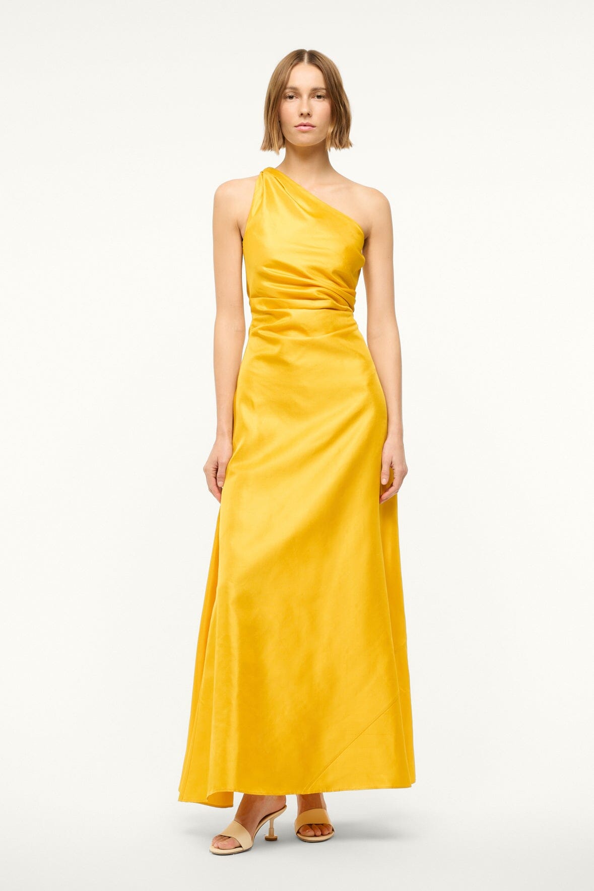 ESTE SILK DRESS | SUNSET GOLD