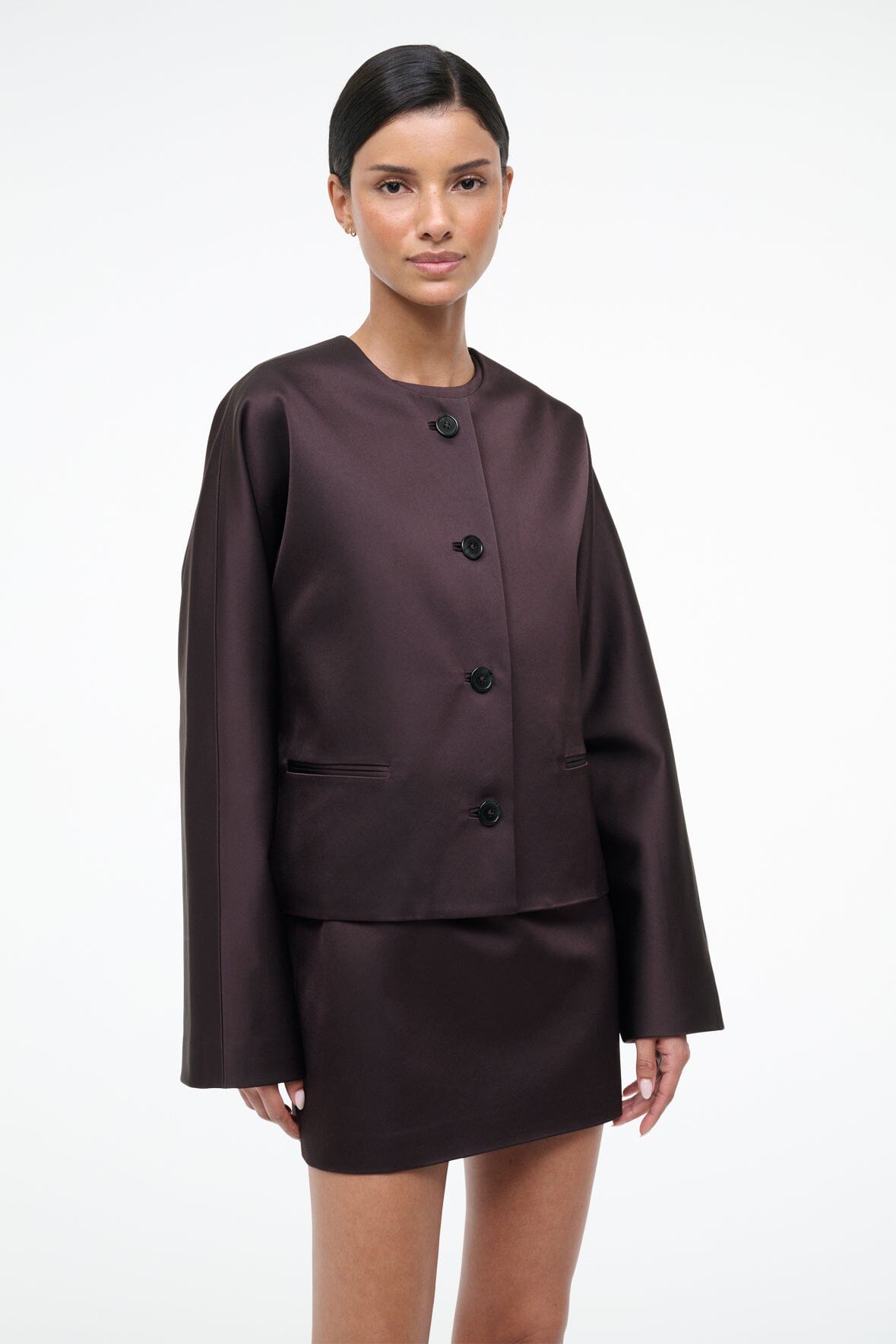 LIZ CROPPED JACKET | EARTH - Image 2