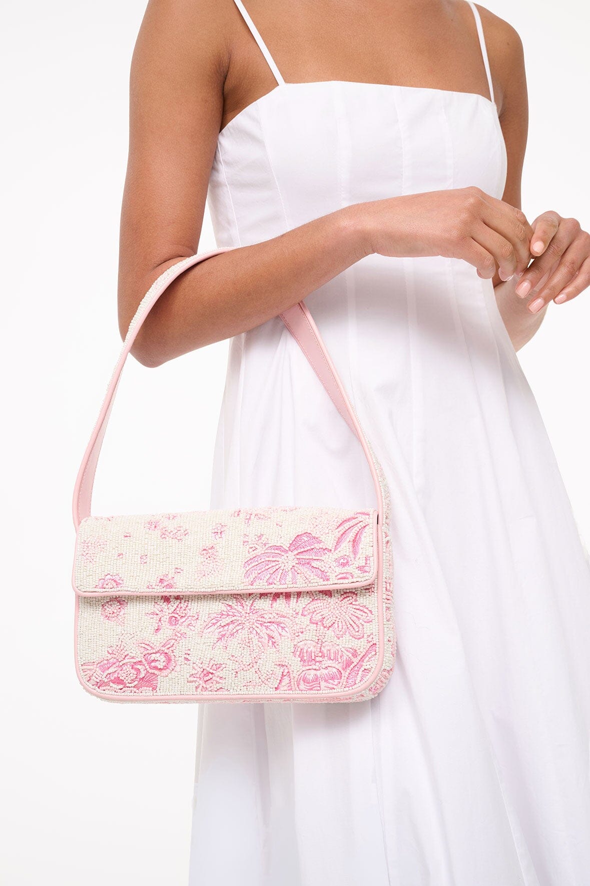 TOMMY BEADED BAG | IVORY CHERRY BLOSSOM TOILE - Image 4