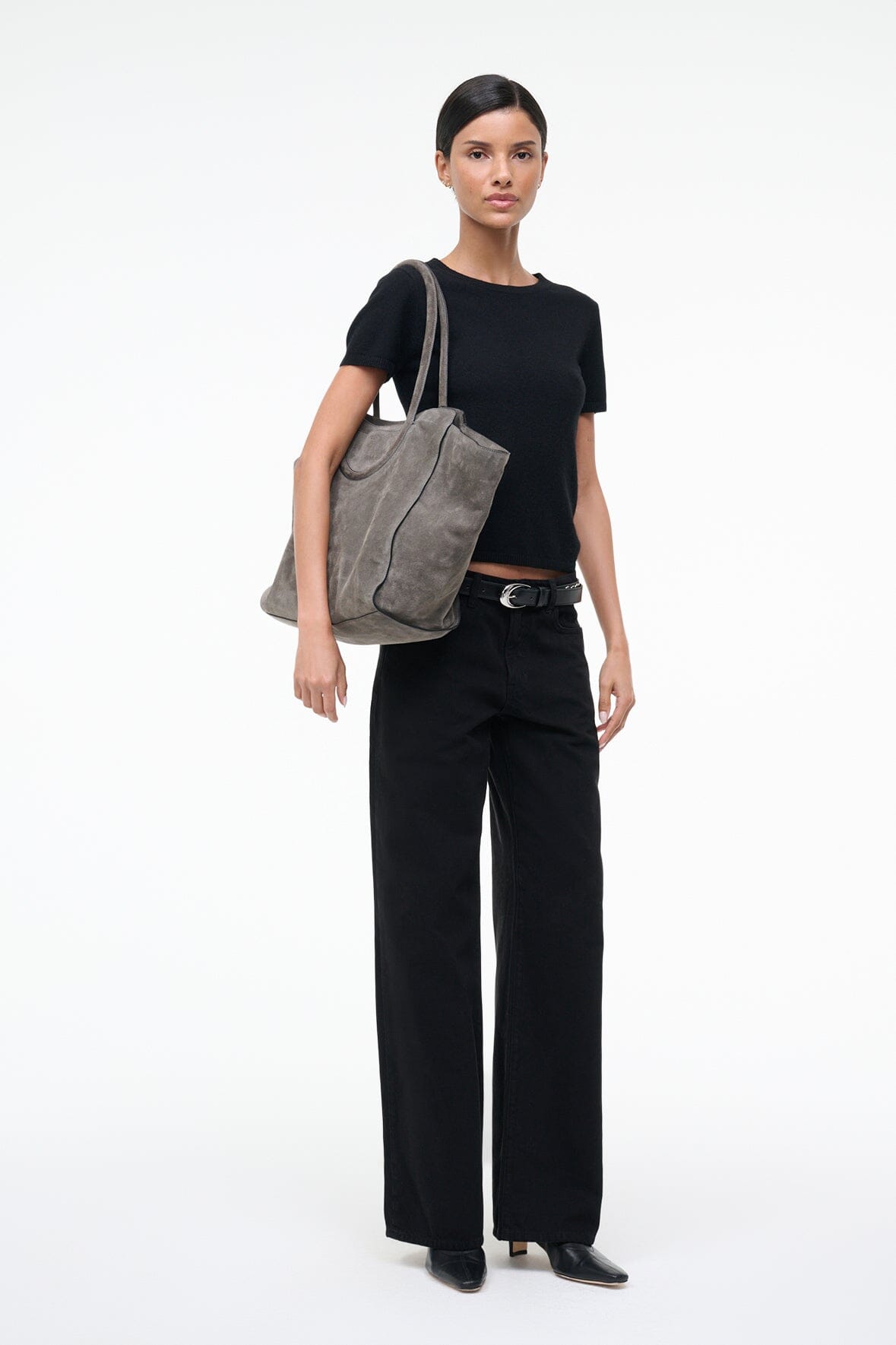 MAUDE TOTE BAG | STORM SUEDE - Image 4