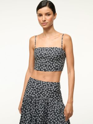 FEDERICO TANK | BLACK WOODBLOCK FLORAL