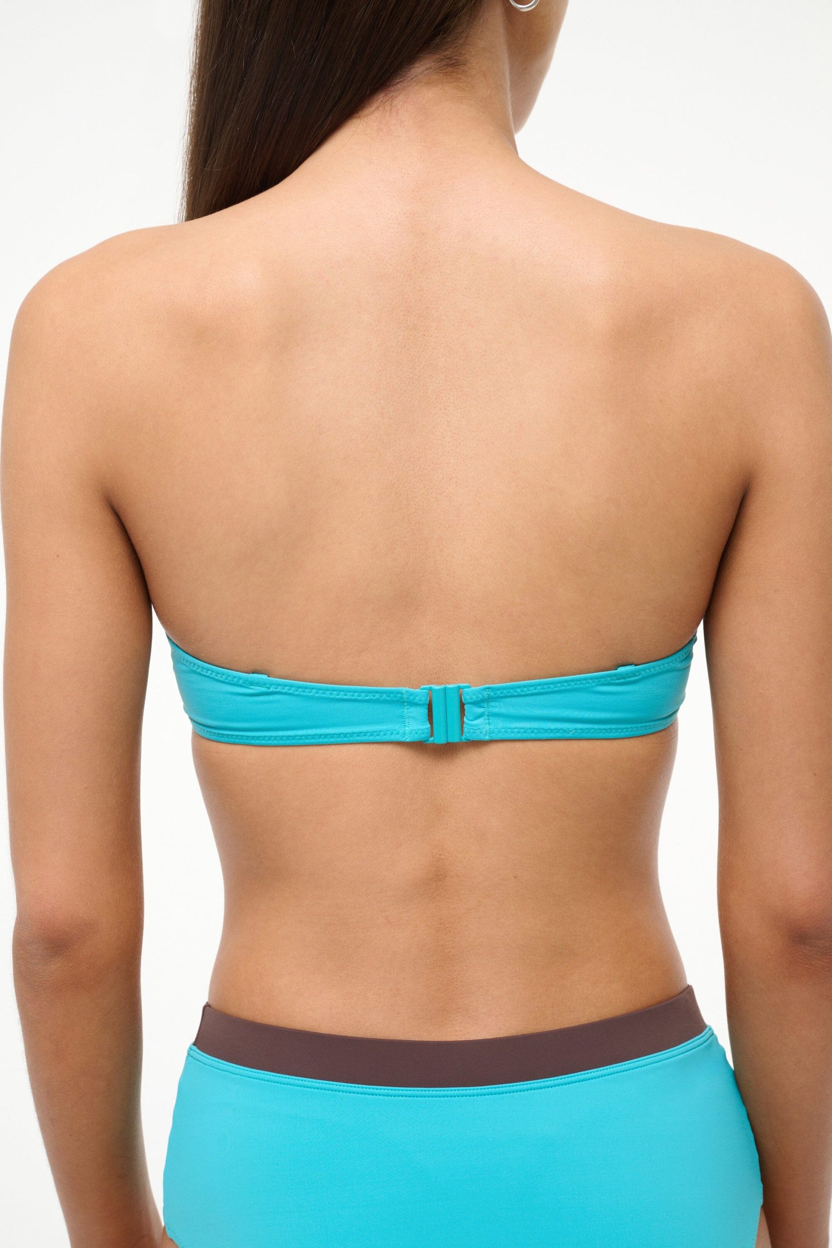 JO BALCONETTE BIKINI TOP | TEAL DARK CHOCOLATE - Image 8