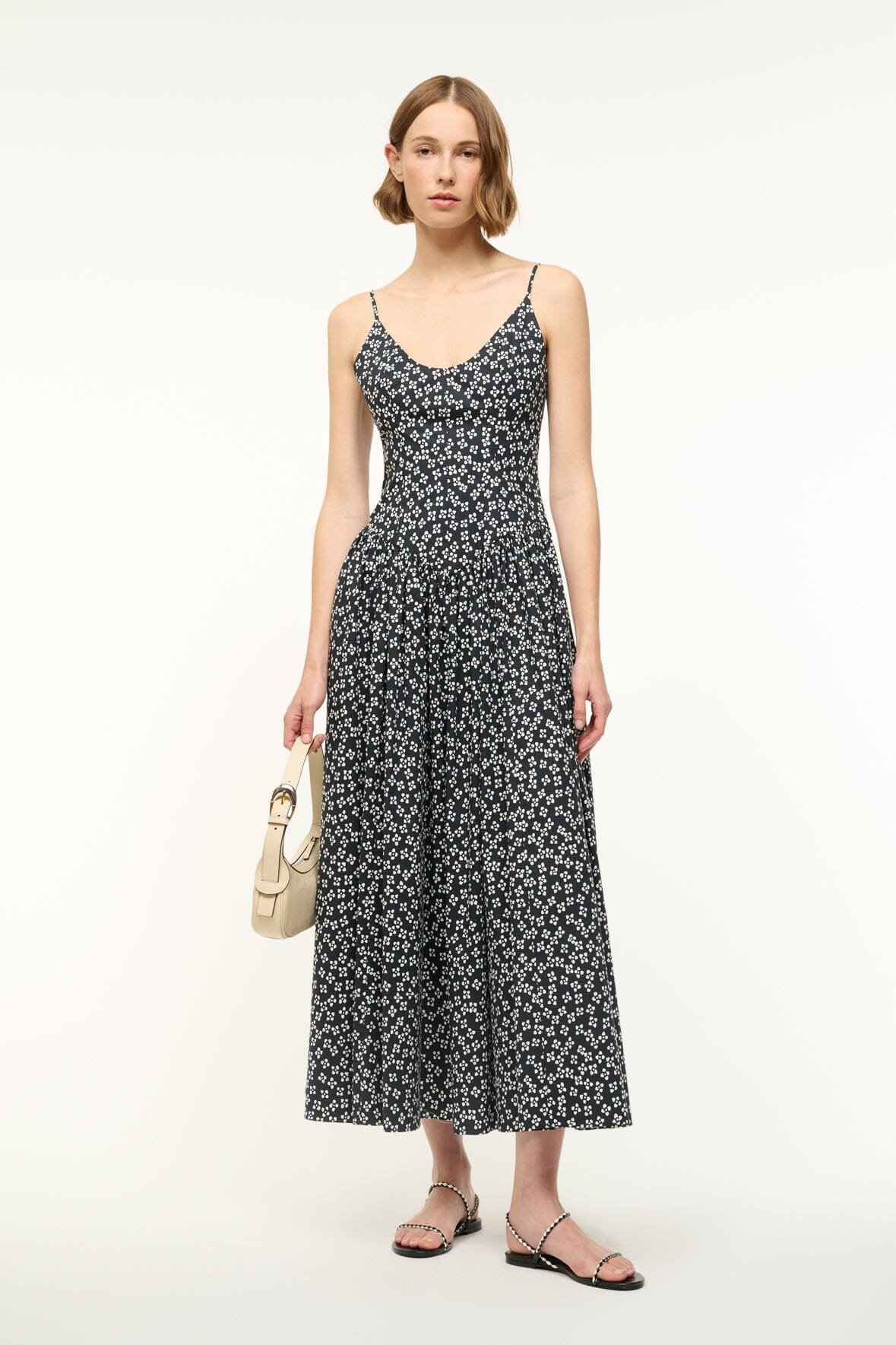 DENA DRESS | BLACK WOODBLOCK FLORAL - Image 5