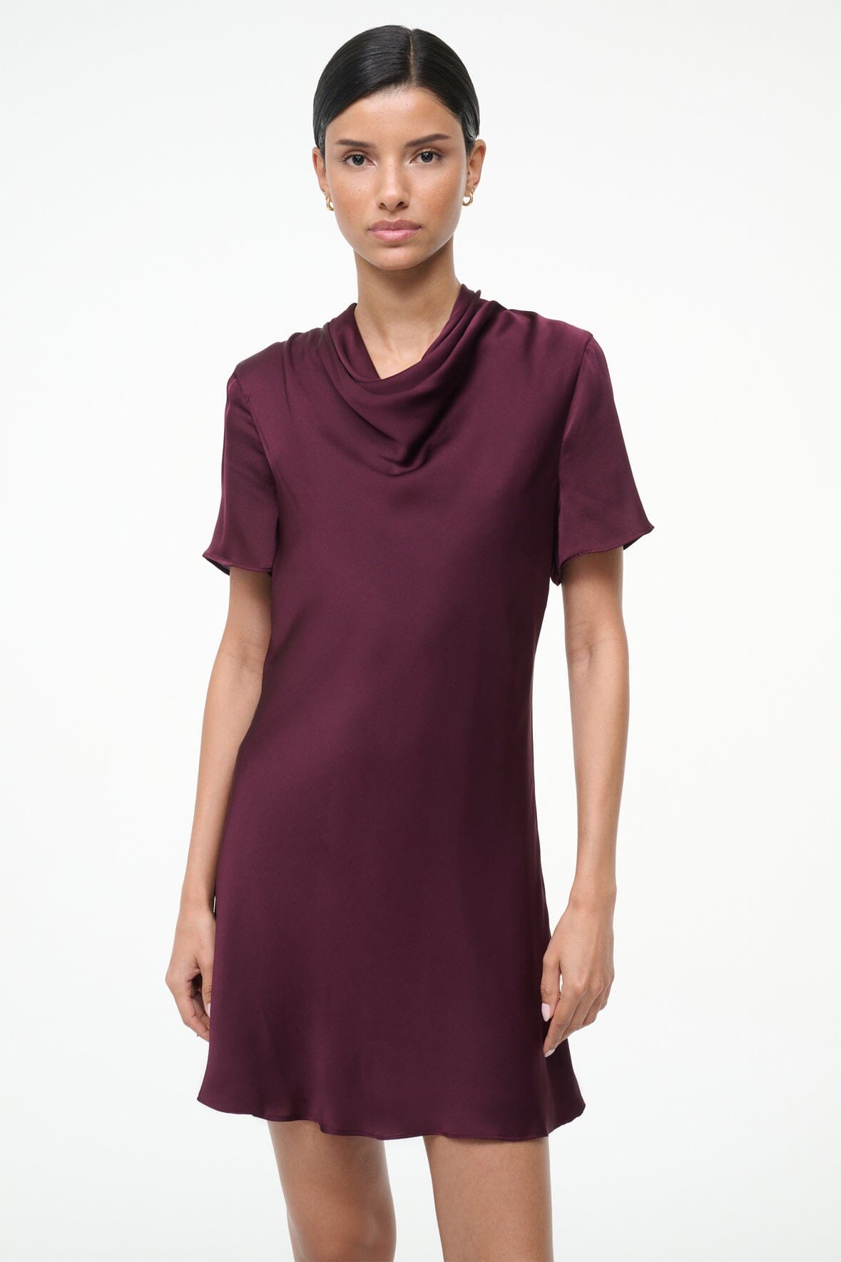 IRIS SILK DRESS | SYRAH - Image 4
