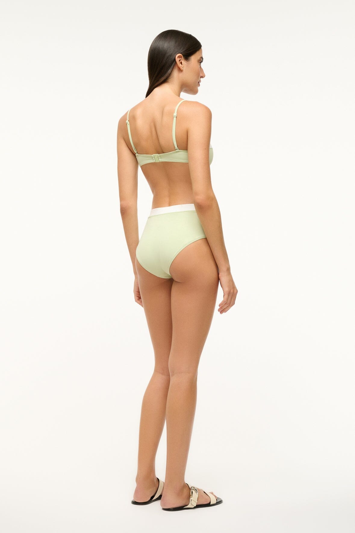 JO BALCONETTE BIKINI TOP | PALE JADE WHITE - Image 4