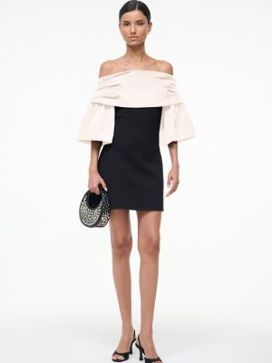 HARPER DRESS | BLACK IVORY