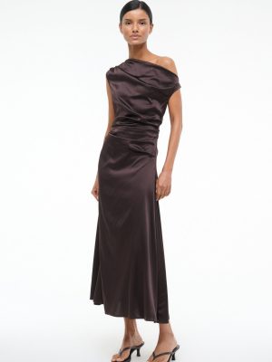 PHARE SILK DRESS | EARTH