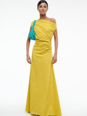 MAXI PHARE DRESS | CHARTREUSE