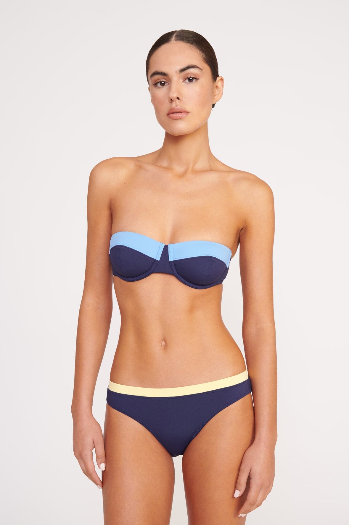JO BALCONETTE BIKINI TOP | NAVY COLORBLOCK - Image 4