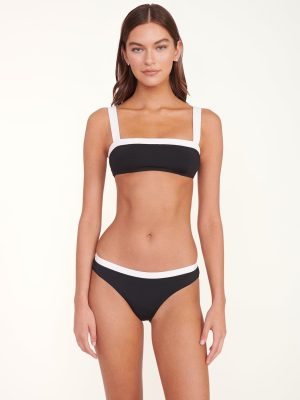 GEMMA BIKINI BOTTOM | BLACK WHITE