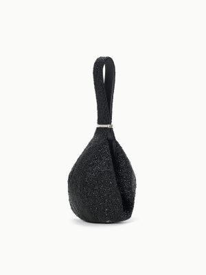 DEMY BEADED SHOULDER BAG | BLACK
