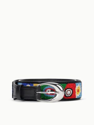 MOON BUCKLE BELT | BEADED MILLEFIORE